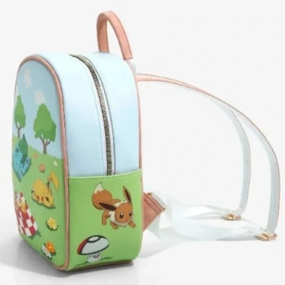 Bioworld Pokémon Bulbasaur & Pikachu Picnic‎ Mini Backpack Exclusive